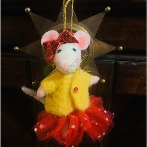 Little mouse felting ornaments
